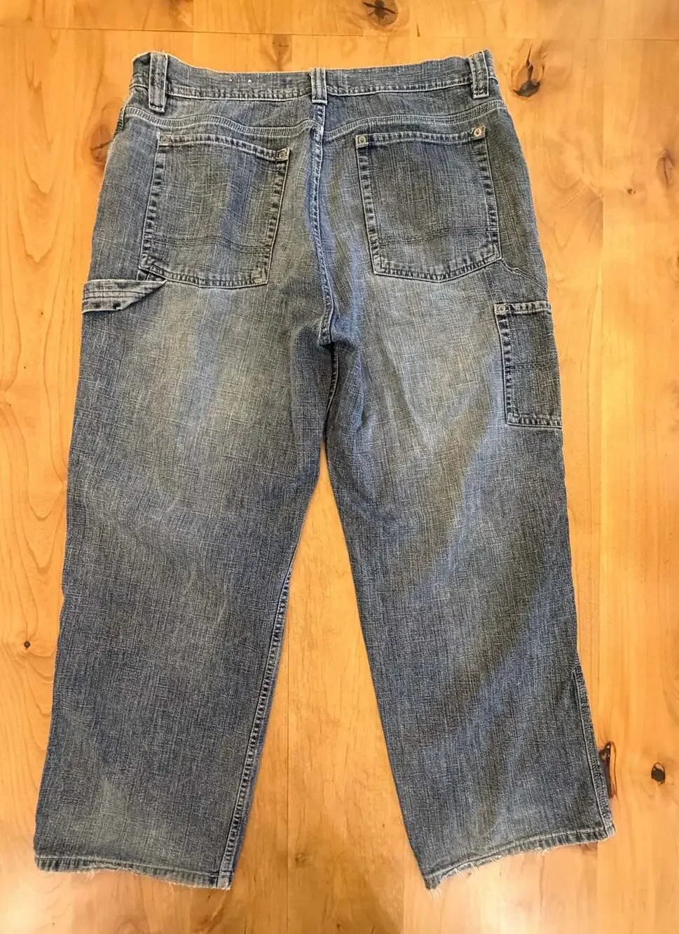 Urban Pipeline Men's Carpenter Denim Jeans Med Wash Baggy Fit 36x30